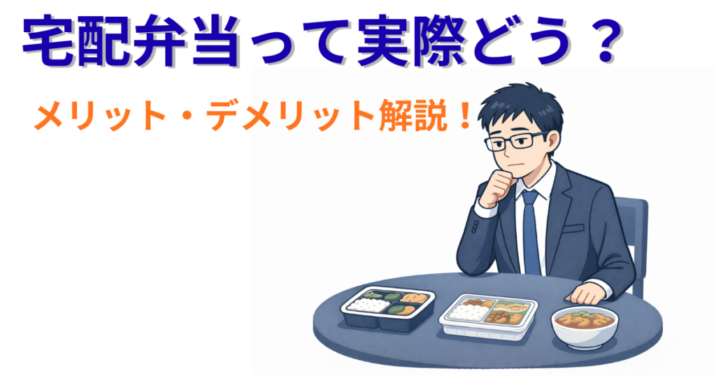 宅配弁当って実際どう？