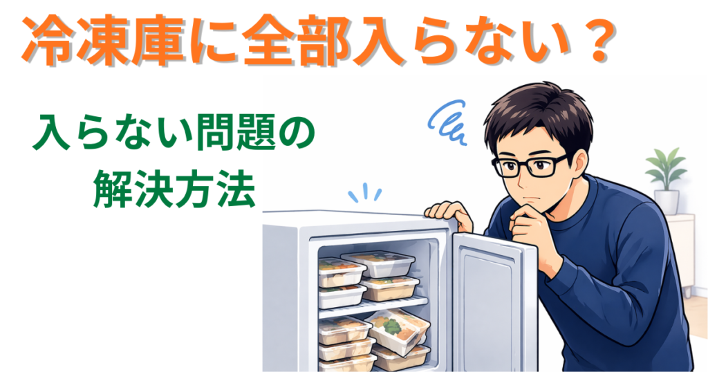 冷凍庫に全部入らない？