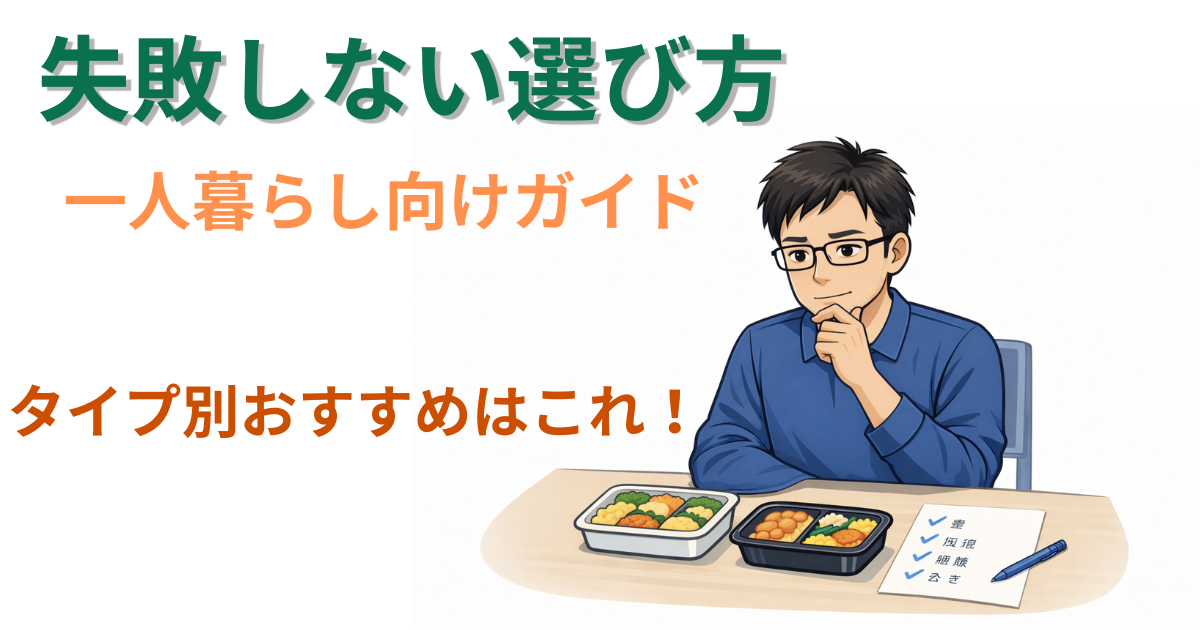 宅配弁当の失敗しない選び方